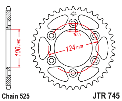 JT SPROCKETS JTR745.38 (436638jt)